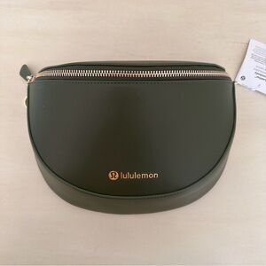 Lululemon Cactus Leather Saddle Crossbody Bag